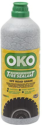 GREENSTAR - Flacon Anti-Crevaison Préventif Et Curatif OKO VERT - 1,25 L-Pour Pneus Tubeless Et Avec Chambre À Air - Application Non Routières