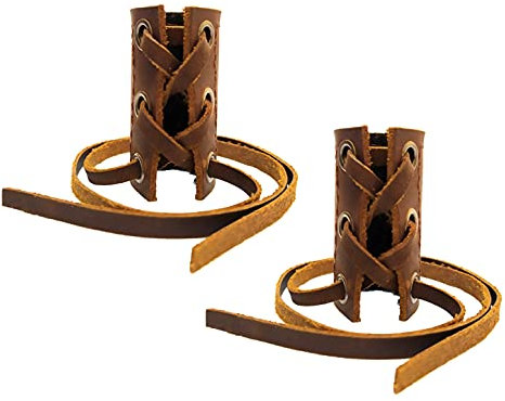 XTBOCA,Leather Ponytail holder,Leather Hair Ties,Ponytail,Braid Holder,Long Hair Accessories,Handmade,Crazy Horse Leather (coffee color)