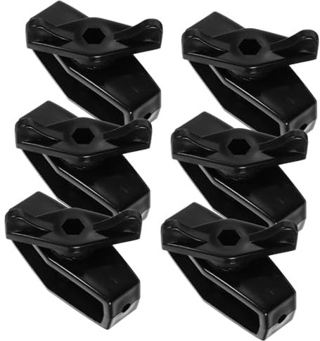 Yardwe Tendeur De Fil À Cliquet Portable Noir 6 Pièces pour Clôture Électrique Et Câble Accessoire De Serrage Durable Et Facile À Utiliser Maintien Sûr pour Jardin Et Extérieur