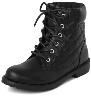 The Children's Place,Girls Lace Up Combat Boots,Big Kid,4
