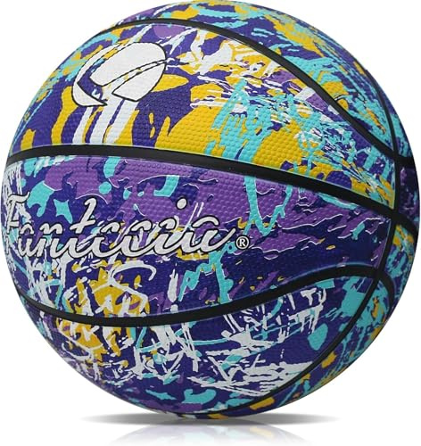 Fantecia Basketball Size 5 for Youth, Street Basketball with Pump, Indoor, Outdoor, School Use