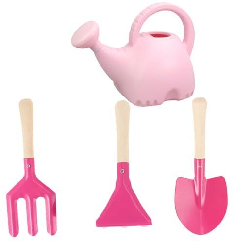 TOYANDONA 4 Pezzi annaffiatoio da giardino annaffiatoio innaffiatoi chiaro attrezzo da giardinaggio per tavolo annaffiatoio per pala da giardino Di legno rosa