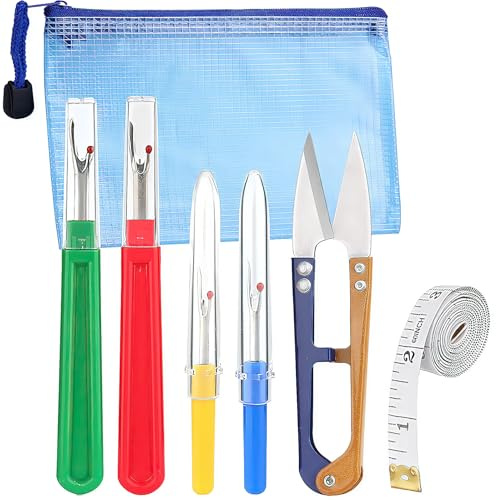 6 pezzi kit da cucire,forbici da cucire,taglierine,set e forbici da cucito per lavori di cucito e strumenti di rimozione