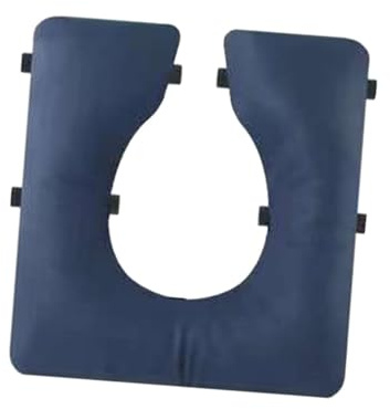 Harilla Cojín para Asiento de Inodoro, Cojín para Inodoro de Noche, Cojín Acolchado Suave para Asiento, PU Portátil para El Hogar, Impermeable con Correas de, agujero de calabaza