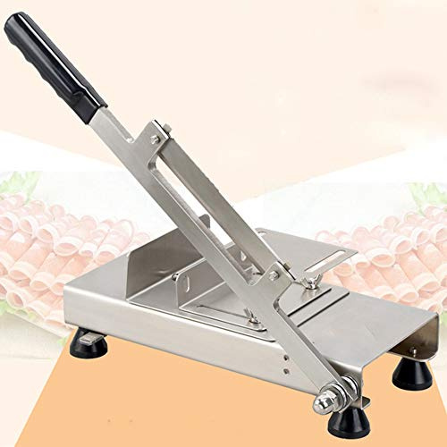 Cortador de carne para uso doméstico o comercial, cortador de carne multifunción, cortador manual de carne congelada, tabla de extensión de 10 cm, máquina de carne de olla caliente comercial, corte de