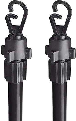 Heavy Duty Telescopic Washing Line Pole – Extendable Clothes Pole (Up to 2.4m) - Sturdy Outdoor Clothesline Support - Weather-Resistant and Adjustable Washing Line Prop - (2-Pack)