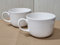 Lot de 2 tasses pour petit-déjeuner en céramique Tasse à café Grand, tasses de soupe avec poignée pour micro-ondes et lave-vaisselle Pour dessert salé thé lait Avoine 475ml