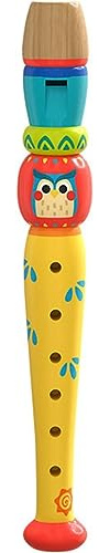 Wooden Recorders Adult Flute 8 inch Colorful Piccolo Flute Music Sound Learning Musical Instrument (8 inches)