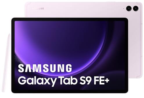 Samsung Galaxy Tab S9 FE+ Tablette, 12.4 Wifi 256Go, S Pen inclus, Batterie longue durée, Certification IP 68, Lavande, Version FR