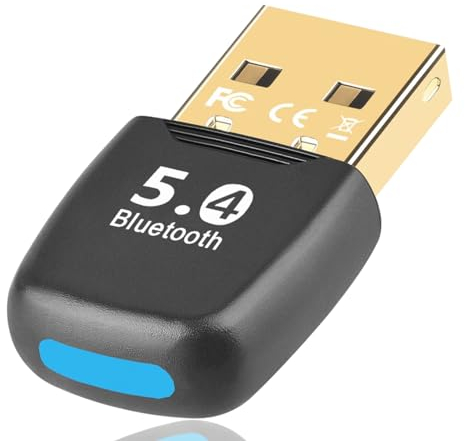 Adattatore Bluetooth 5.4 USB per PC, chiavetta USB Bluetooth 5.4 Dongle EDR per Laptop Desktop Computer, supporta Windows 11/10/8.1/7