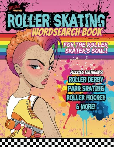 Roller Skating Wordsearch Book by Hellskate: Skate Inspired Puzzles!