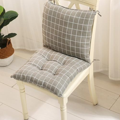 Morkite Set di 2 cuscini per sedia con schienale, schienale con cinghie, cuscino per schienale basso, sedia da giardino, cuscino per sedia/panche in casa e giardino (40 x 80 cm