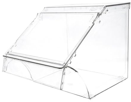 ＡＷＨＡＯ Bread Container Stackable Food Storage Bin Open Front Display Organizer Acrylic Pastry Display Case Transparent Box Suitable for Kitchen Countertop Ho, Multi, 24cmx20cmx24cm