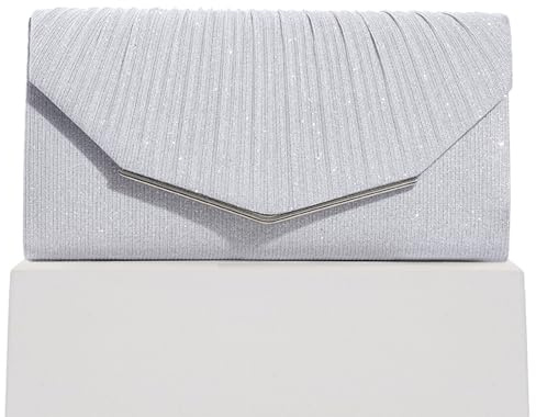 Sertay Kvällsväska med avtagbar kedja, axelväska paljetter hand glitter dam axelväska kuvert, lämplig för alla tillfällen som bröllop, bal och cocktail