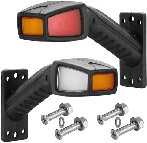 DARKGUARD LED Luces Galibo Laterales Traseras para Camion Luz Senalizacion 12V 24V Luces de Marcador Lateral de Posición Pilotos Remolque Impermeable Homologación ECE