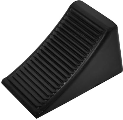 CALLARON Cuneo per Ruote in Gomma Antiscivolo Design Triangolare per Auto e Veicoli Accessorio Blocco Ruote per Rimorchi e Motociclette