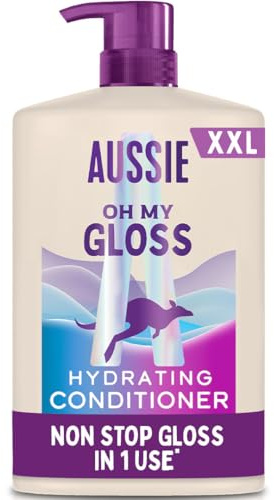 Aussie Oh My Gloss Acondicionador Brillo Intenso para Pelo Seco y Opaco, 1L