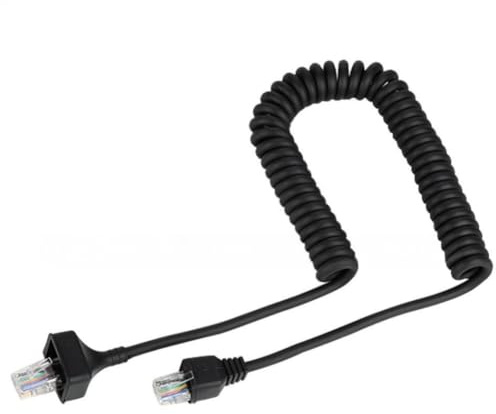 BlissfulAbode Cavo microfono a spirale 8 pin per radio compatibile con KMC30 KMC32 KMC35 KMC36 MC59 KMC27A KMC27B lunghezza estensibile 70 cm