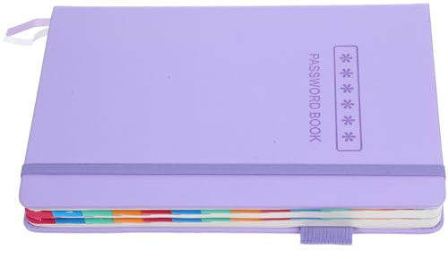 jojofuny Carnet pour Mot de Passe Portable avec Onglets Alphabétiques Cahier de Notes pour Gestion Adresses Internet et Mots de Passe Carnet Léger et Pratique pour Enregistrement Sécurisé