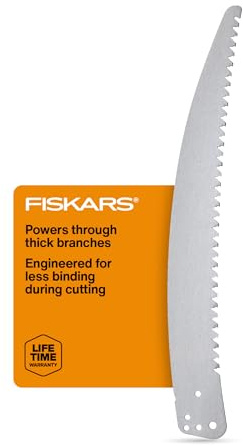 Fiskars 15 Replacement Saw Blade, Woodzig Chainsaw Tooth, Compatible Models 9300/9261/TP45, Silver