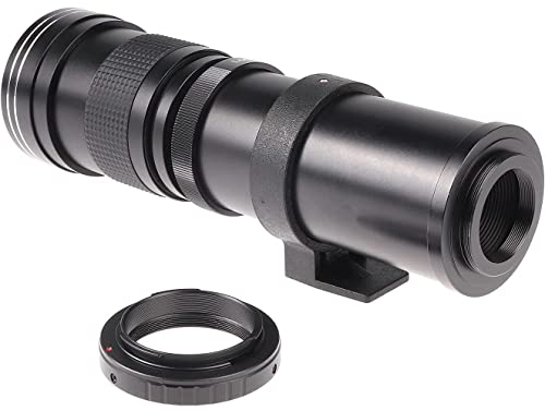 Hersmay 420-800 mm F/8.3-16 E-Mount Teleobjektiv Zoomobjektiv Manueller Fokus Superteleobjektiv für Sony A9 A7III A7SIII A7IV A7RIV A7RV A7C ZV-E10 A6600 A6400 A6300 A6100 NEX5 NEX6 NEX7 Kameras