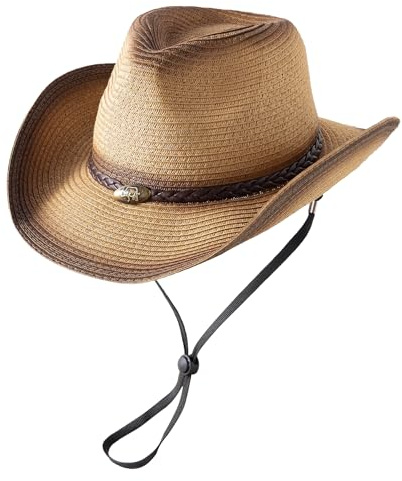Jastore Kids Toddler Western Cowboy Hat Summer Beach Straw Sun Hat Cowgirl Hat for Girls Boys (as1, Age, 3_Years, 5_Years, Z-Khaki)