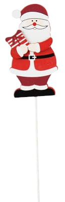 Zelda Bomboniere Pick Weihnachtsmann aus Holz, 16 Stück