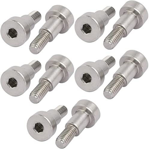 XYWHPGV 10 pièces en acier inoxydable 304 boulon à épaulement à six pans creux 8 mm diamètre d'épaule 10 mm longueur d'épaule filetage M6(fcc6a da192 a0e20 17298 75761 87a05