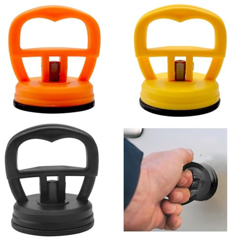 3 Pcs Car Dent Puller Kit, Dent Puller, Car Dent Puller, Powerful Dent Puller Kit Suction Cup Car Dent Remover for Car Body Dent Repair Glass Screen Tiles Lifting and Objects Moving(3Colors)