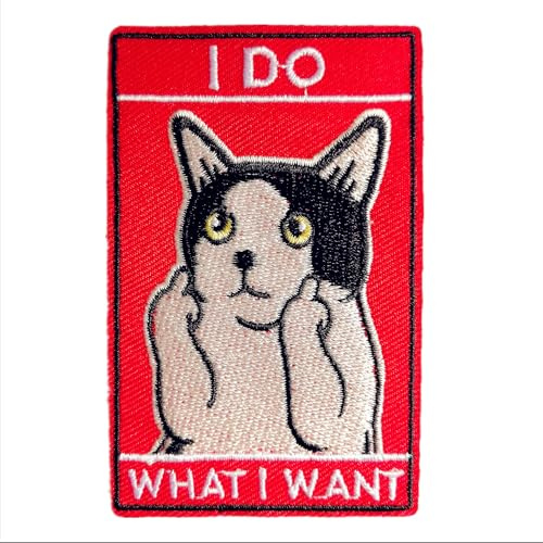 BPA Embroidered Patches Iron on Sew on Patches for Clothing Jackets etc.-I Do What I Want