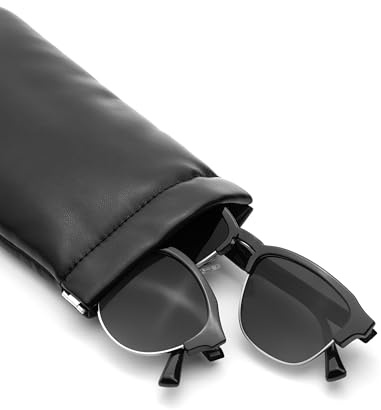 HAWKERS Double Pouch-Black Fluor Étui à Lunettes, Noir, Taille Unique Mixte