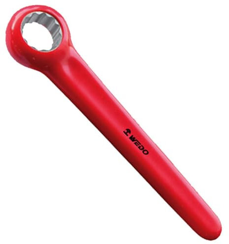 WEDO Chiave ad anello isolata,Chiave a estremità singola da 22 mm,Chiave di sicurezza per elettricisti,Chiave a testa singola per chiave manuale,Chiavi a scatola