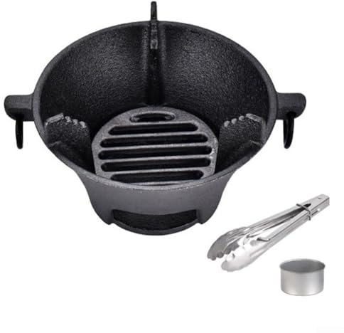 Barbecue au charbon de bois, réchaud de camping portable, plateau de gril de table pour barbecue coréen pour camping en plein air