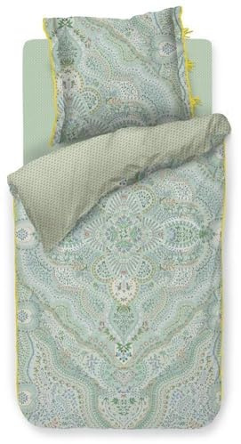 Pip Studio Juego de ropa de cama, diseño de alfombras, color azul claro, tamaño 40 x 80 cm