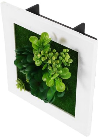 ibasenice Cadre Photo de Plante simulée Décoration Murale Plantes Cadre Photo Vert Support de Cadre de la Plante Murale Cadre Mural végétal Cadre Photo de Verdure Artificielle décor de Salon