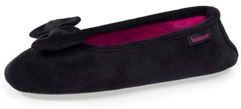 Isotoner Chaussons pantoufles Ballerines femme noir 35/36
