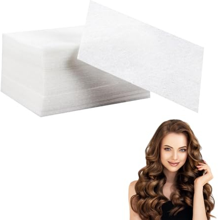 100 Pcs Salon Perm Paper, Salon Perm Paper Hair Color Paper, Hairdressing Perm Paper, Good Toughness High Temperature Resistance Perm Paper for Hot Cold Hair Curling Styling (11.5x6.5cm, White)