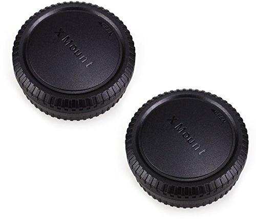 JJC Tapa de Cuerpo + Tapa del Objetivo de Cámara para Fujifilm X & Fujifilm X Mount Objetivo (Conjunto de 2)