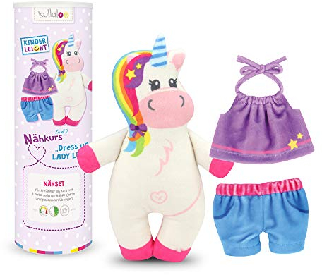 kullaloo KINDERLEICHT - Nähset/Nähkurs für Anfänger Dress up LADY LU in schicker Dose