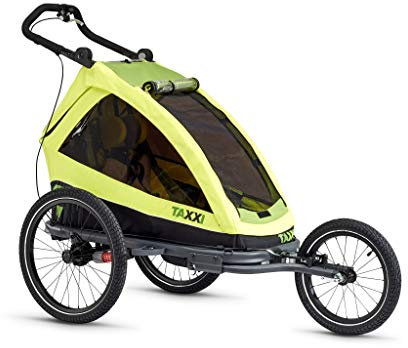 TAXXI ELITE one lemon| Anhänger | Buggy | Jogger | Multifunktionaler Kinderwagen | Alleskönner für ein| Flexibles Travelsystem | 3-in-1