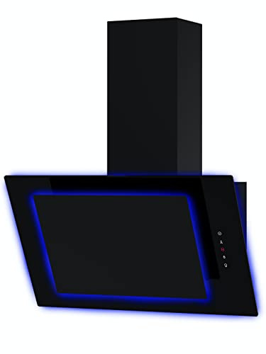 Innocenti ART283101 60cm Aurora Led Halo Angled Glass Cooker Hood