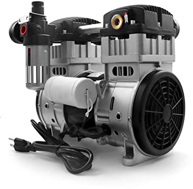 Oil-Free Air Tools Air Compressor Silent Pump 1200W Piston High Flow 200L/min Max Pressure 8 bar Quiet Tankless Air Compressor 110V