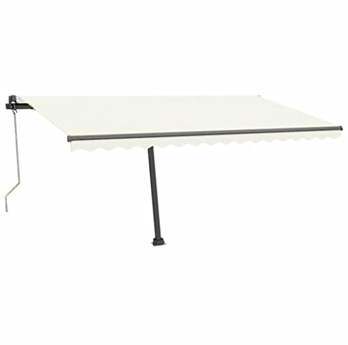 INLIFE Standmarkise Automatisch 450x300 cm Creme,65.6kg,3069767