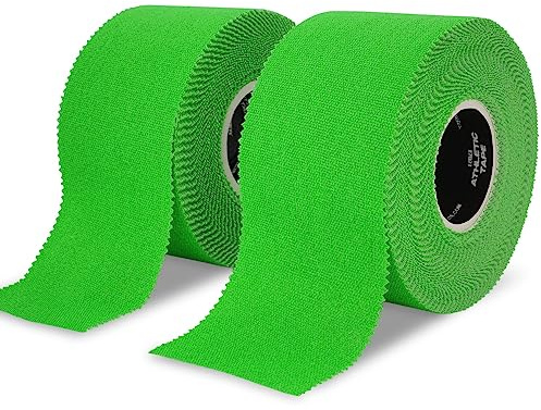 Meister Cinta Atlética Elite - Cinta del Entrenador de Alta Adherencia y Transpirable - Paquete de 2 Rollos - Verde