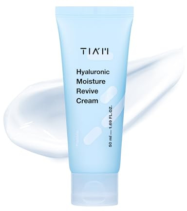 TIA'M Tiam Hyaluronic Moisture Revive Cream, Gesichtsfeuchtigkeitscreme für trockene und dehydrierte Haut, 50 ml