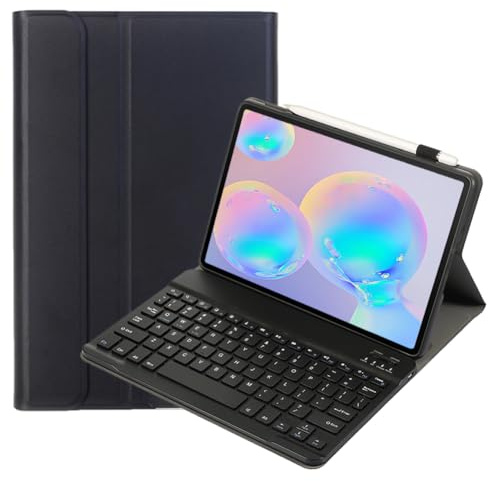 leleyo Case with Keyboard for Samsung Galaxy Tab S6/S6 5G 10.5 inch Tablet Magnetic Removable Wireless Bluetooth Cover Keyboard for Samsung Galaxy Tab S6 2019/ S6 5G 2020, Black