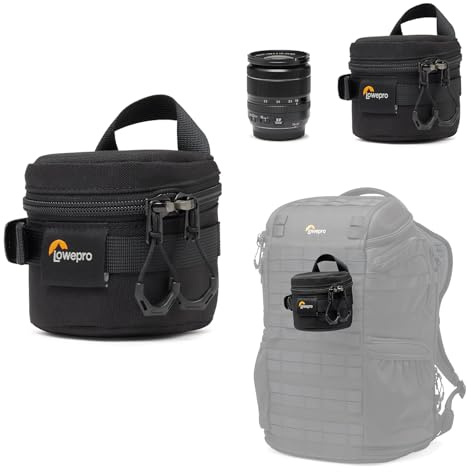 Lowepro ProTactic LCS 8 x 8 III Borsa per Obiettivo Fotografico, Adatta a 50mm F/1.8, per DSLR e Mirrorless, 0.3L 8x8x8cm, Zaino per Fotocamera, per Fotografi/Videografi