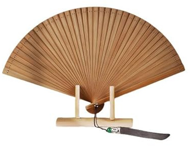 YHNDECO Ventaglio a mano, scomparti per sauna, scomparti in bambù, scomparti in bambù, scomparti pieghevoli, scomparti pieghevoli, scomparti a forma di cuore, per matrimoni, serate di ballo, feste