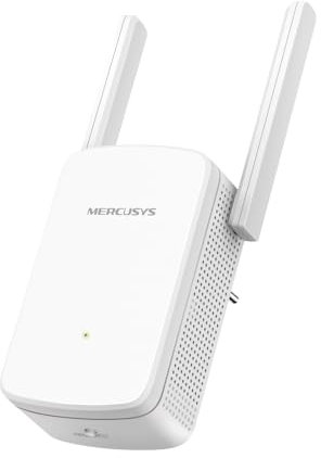 MERCUSYS ME12 – Extensor Wi‑Fi 300 Mbps, 2 Antenas externas, configuración WPS con un Toque, indicador LED Multicolor, Compatible con Cualquier Router y Control Mediante App