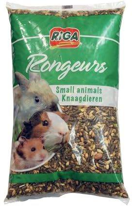 RIGA - Mélange pour Rongeurs - Nourriture pour Rongeurs - Graines, Céréales, Fruits Et Légumes - Riche en Vitamines Et Minéraux - Sain Et Equilibré - 2KG